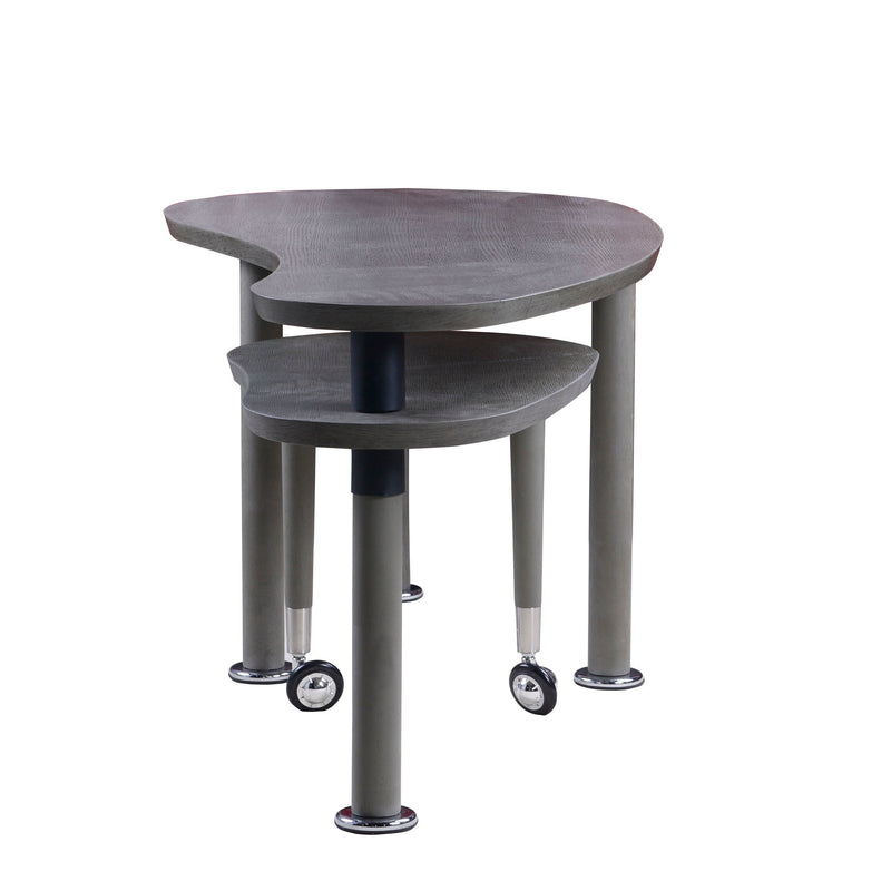Rotatable Cocktail Table With Solid Legs, 360 Degree Rotating