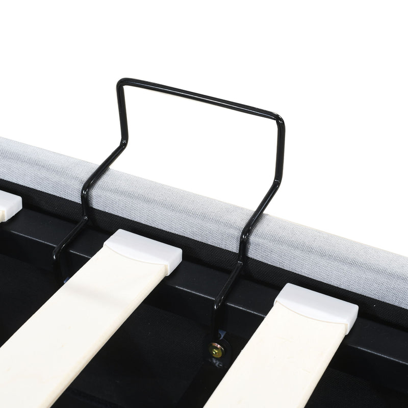 Upholstered Platform Bed With A Hydraulic Storage System