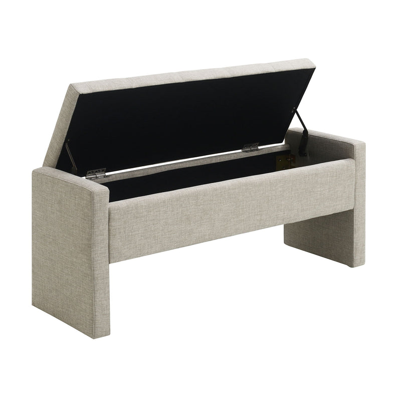 Modern Upholstered Large Bed End Bench With Storage