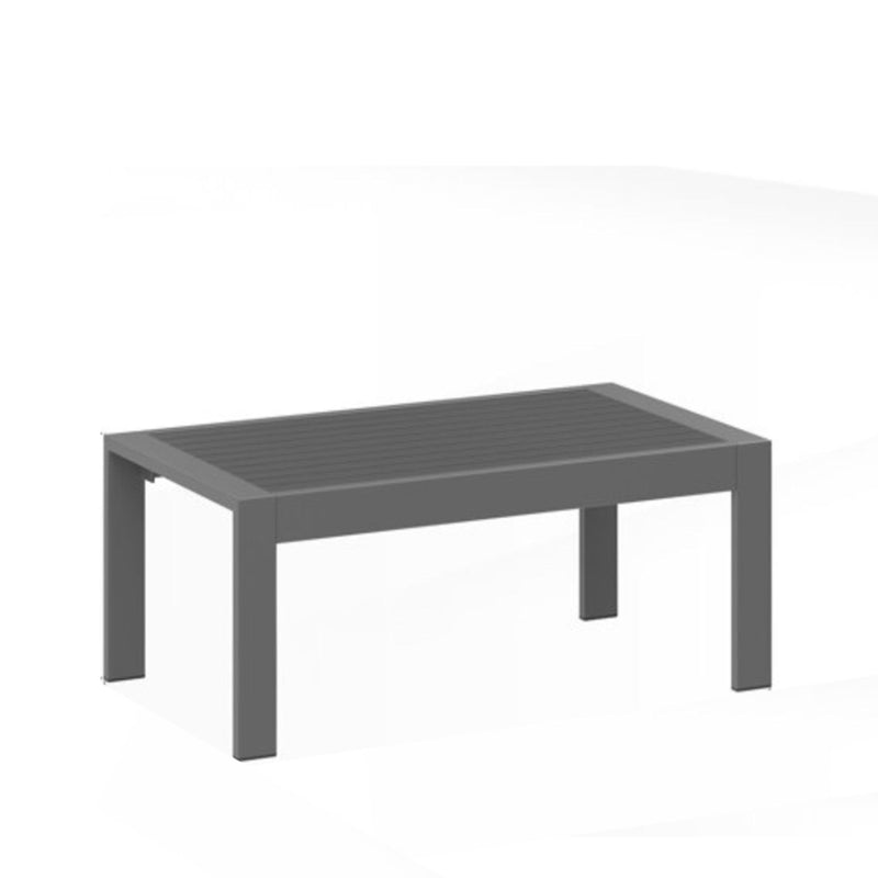 All-Weather Outdoor Coffee Table With Wood-Look Top