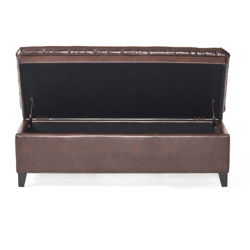 Juliana - Storage Ottoman With Birch Legs
