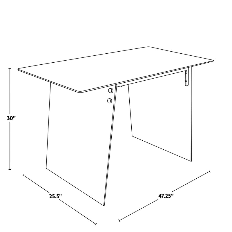 Glacier - Contemporary Desk - Clear