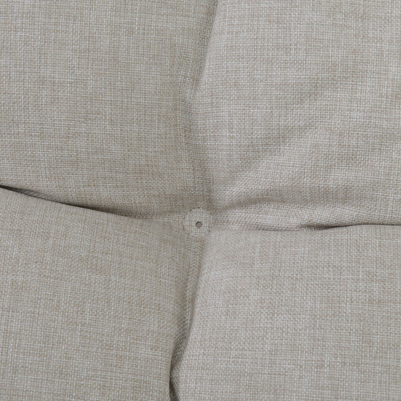 Patio Loveseat Sofa With Extra Thick Tufted Cushion - Brown