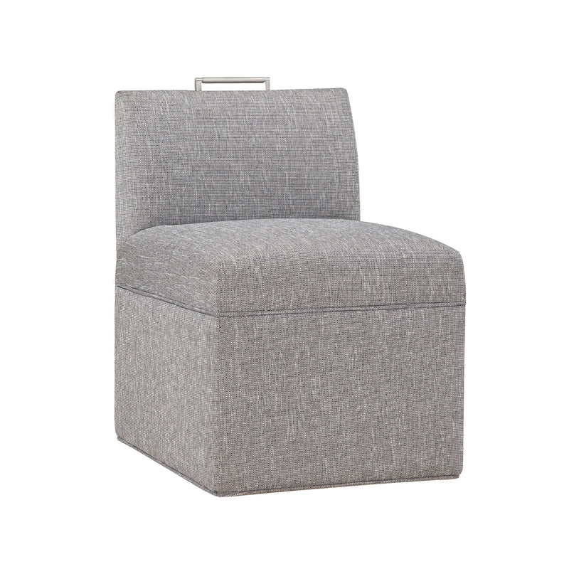 Della - Upholstered Castered Chair - Gray