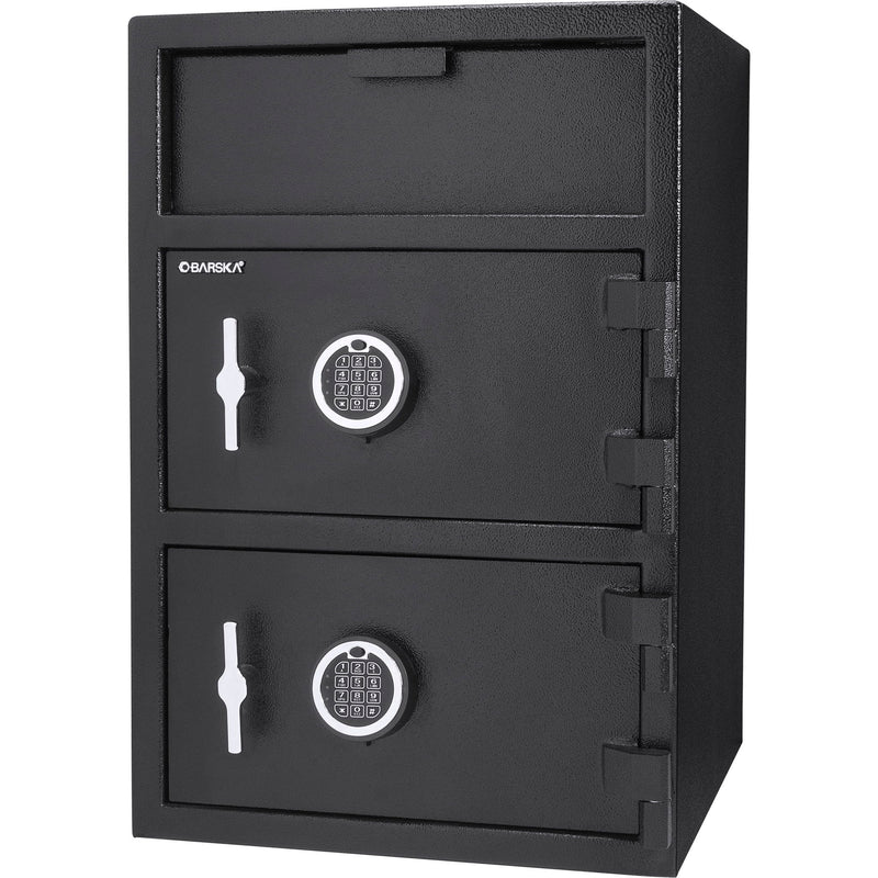 Digital Keypad 2 Lock Depository Safe 1 6 2 Cubic Ft - Black