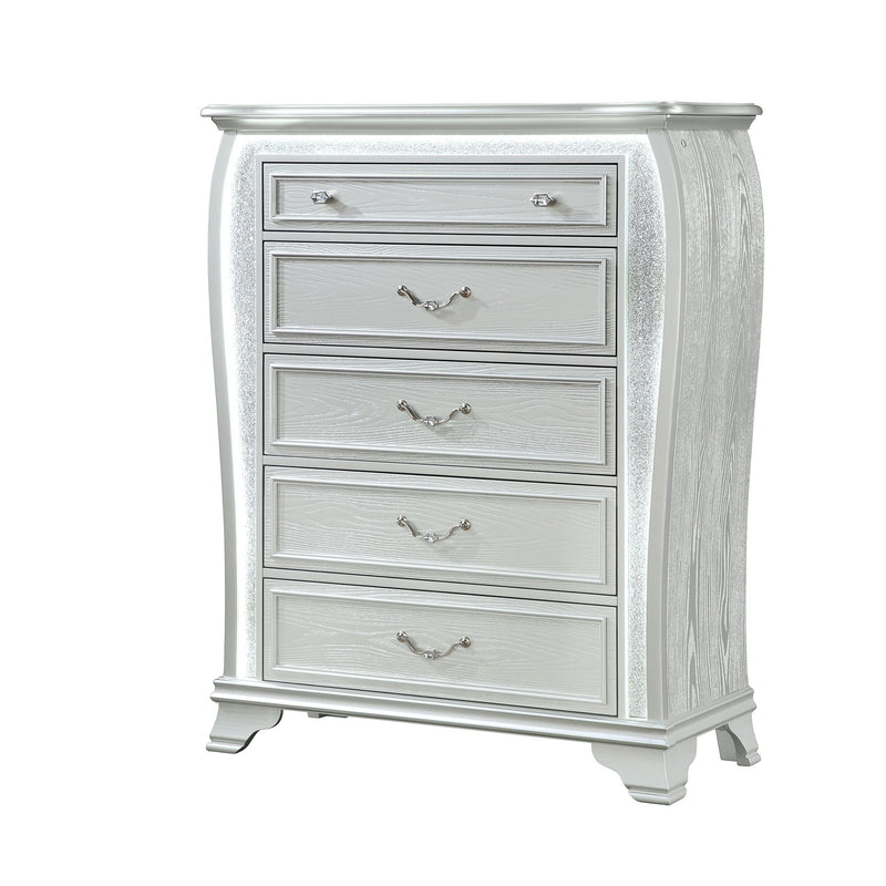 Aurelia - Chest & LED Lighting - Silver