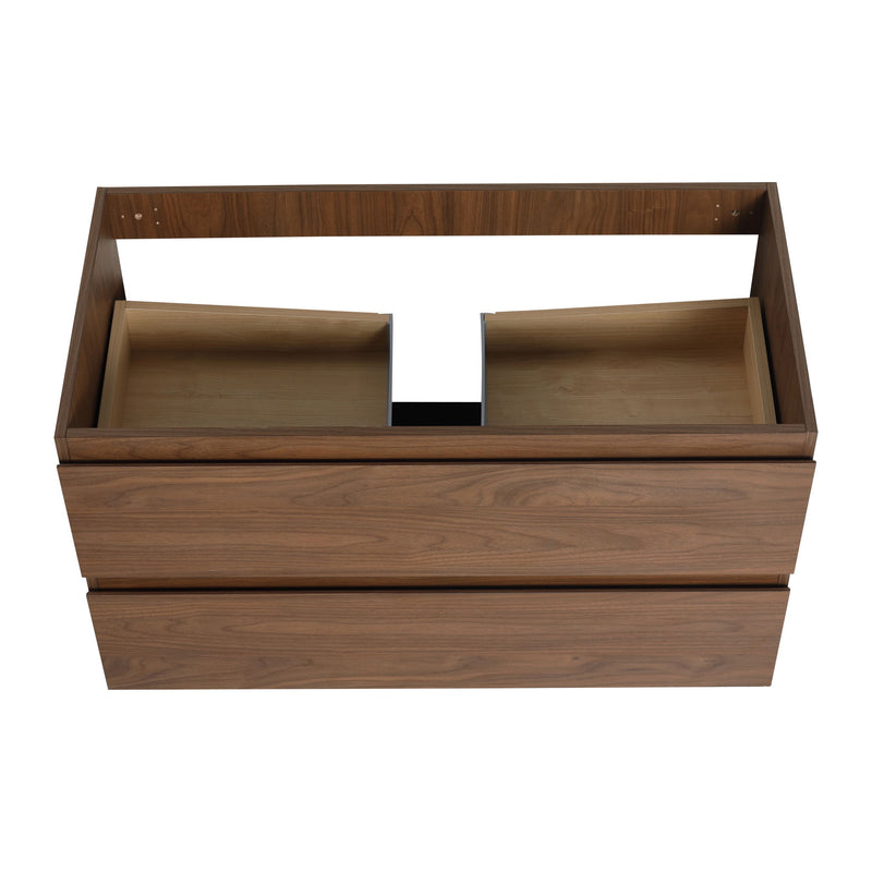 Wall Mounted Bathroom Vanity And Sink, 2 Soft Close Drawers