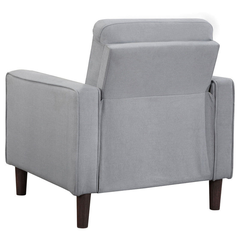 Harvey - Upholstered Tufted Accent Chair - Gray