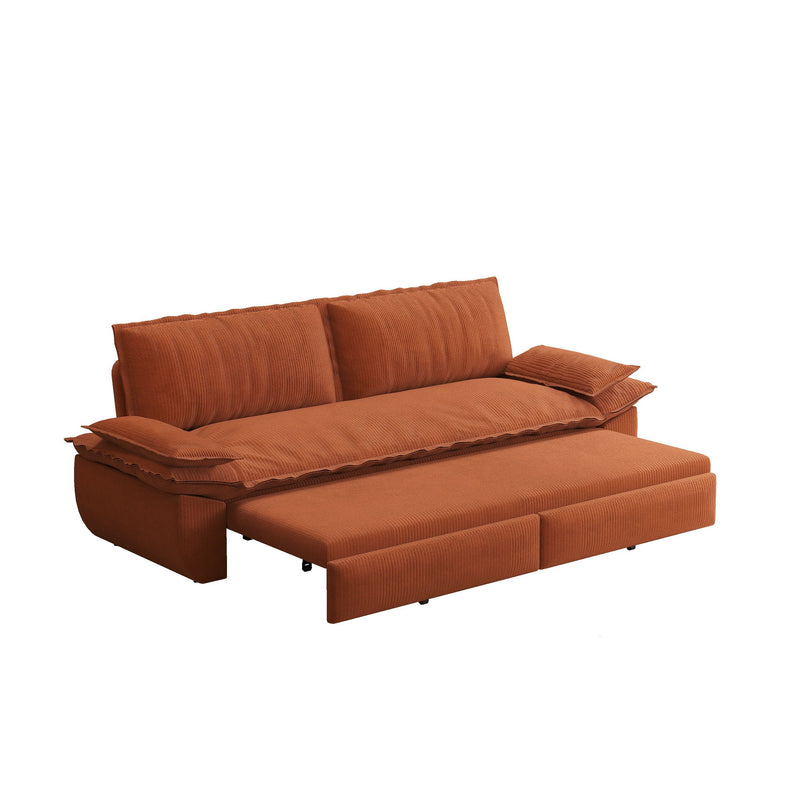 Queen Pull Out Sofa Bed, 3 In 1 Convertible Sleeper Sofa