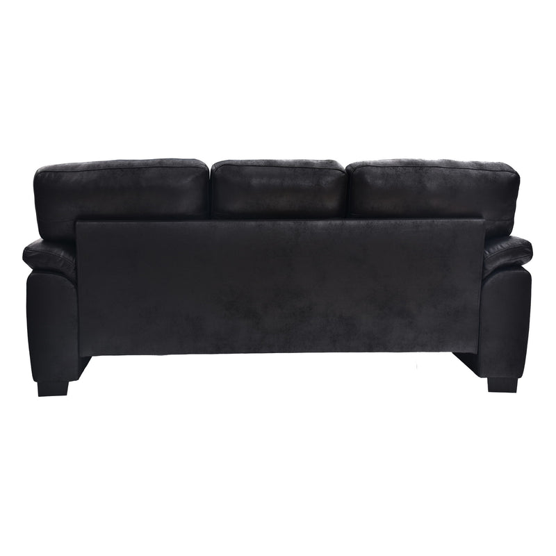 3 Seater Sofa With Padded Armrests And Triangular Leg