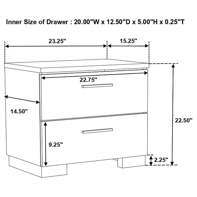 Dulcey - Bedroom Set With LED