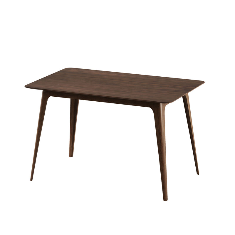 5 Piece Dining Set With 1 Table And 4 Upholstered Chairs - Brown / Walnut
