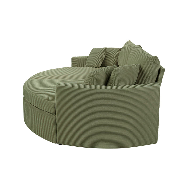 Oversized Double Chaise Lounge Sofa With USB Ports