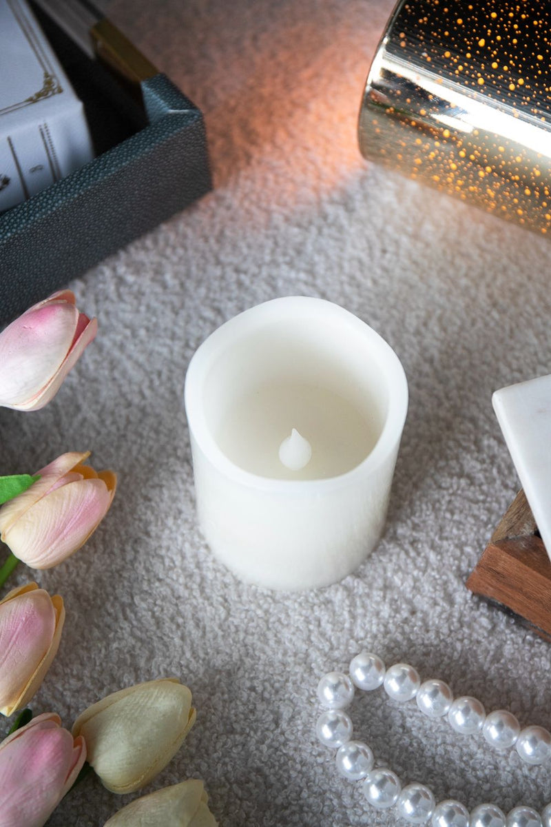 LED Candles With Remote Timer (Set of 3) - Ivory