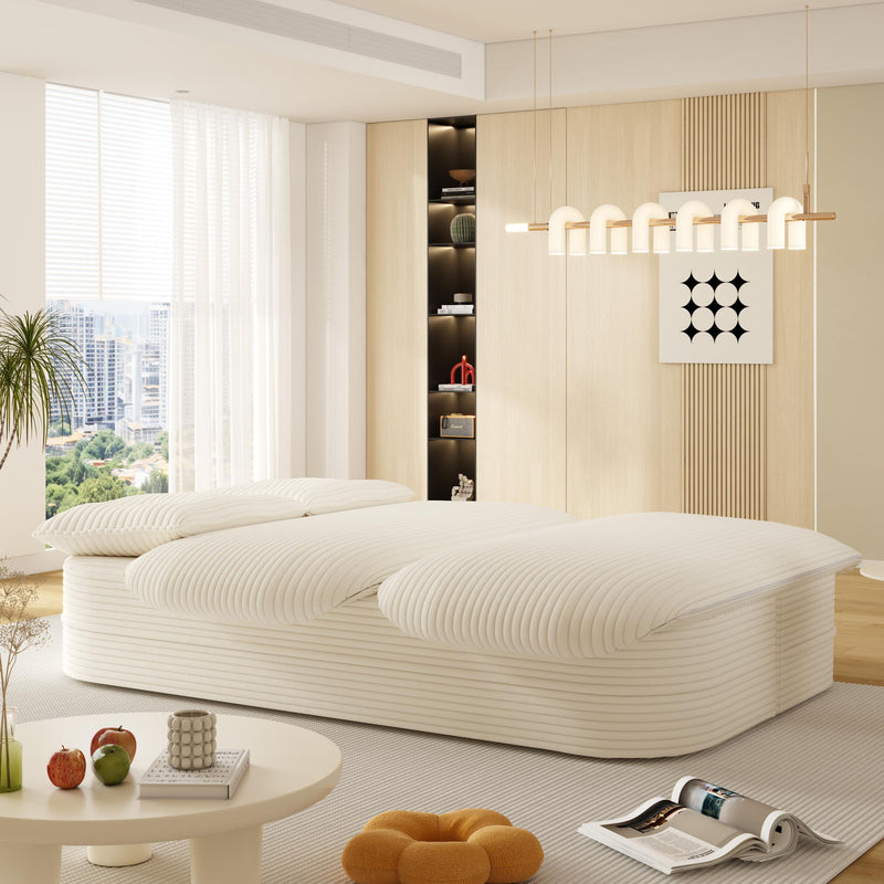 Convertible Floor Sofa Bed With Multi Functional Blanket