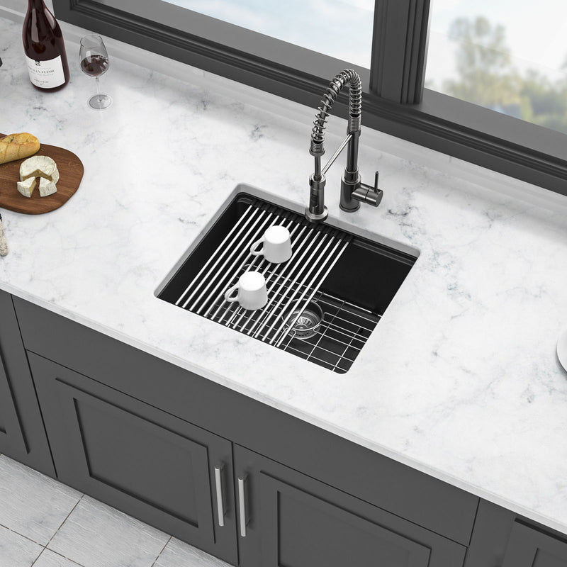 Quartz Composite Kitchen Sink With Workstation, Undermount