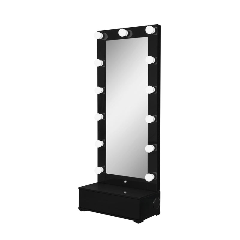 Elisa - Narrow Tall Mirror With Speaker And Drawer
