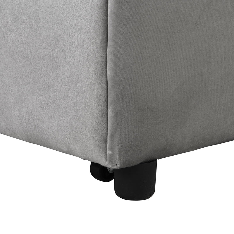 Folding Ottoman Sofa Bed - Gray