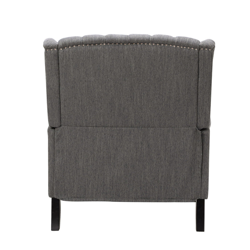 Dunham - Contemporary Fabric Tufted Oversized Pushback Recliner