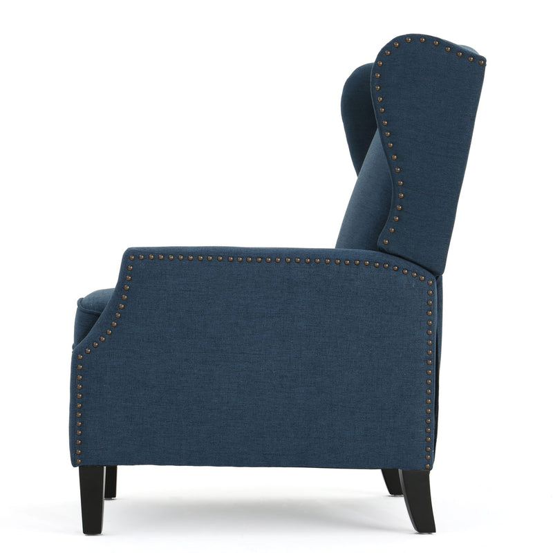 Westeros Wing Back Fabric Upholstered Recliner