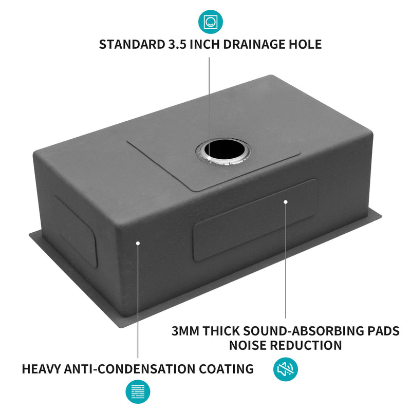 Undermount Kitchen Sink 16 Gauge Stainless Steel