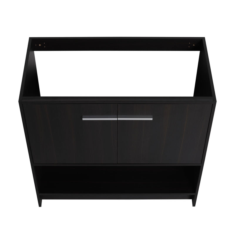 Modern Freestanding Bathroom Vanity With 2 Doors