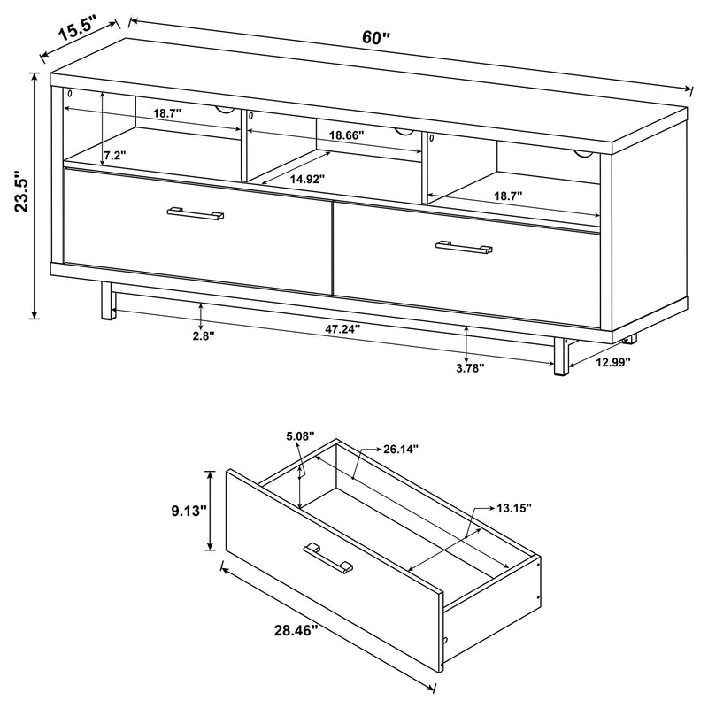 Drawer Storage TV Console