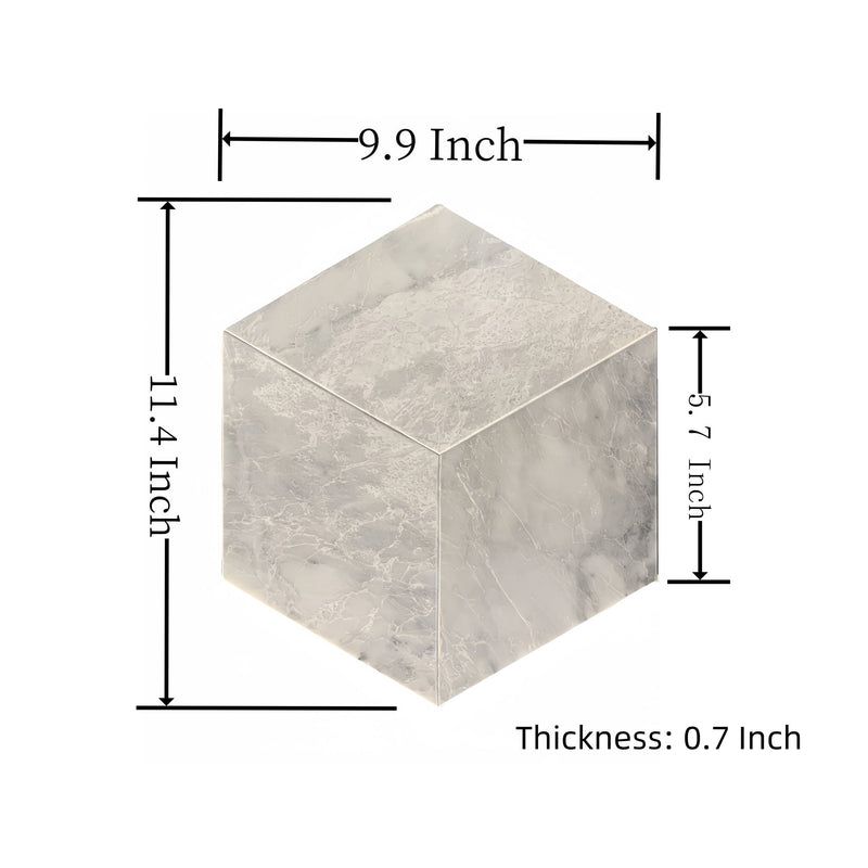 Hexagon Natural Marble Polished Tile For Wall And Floor (Set of 12)