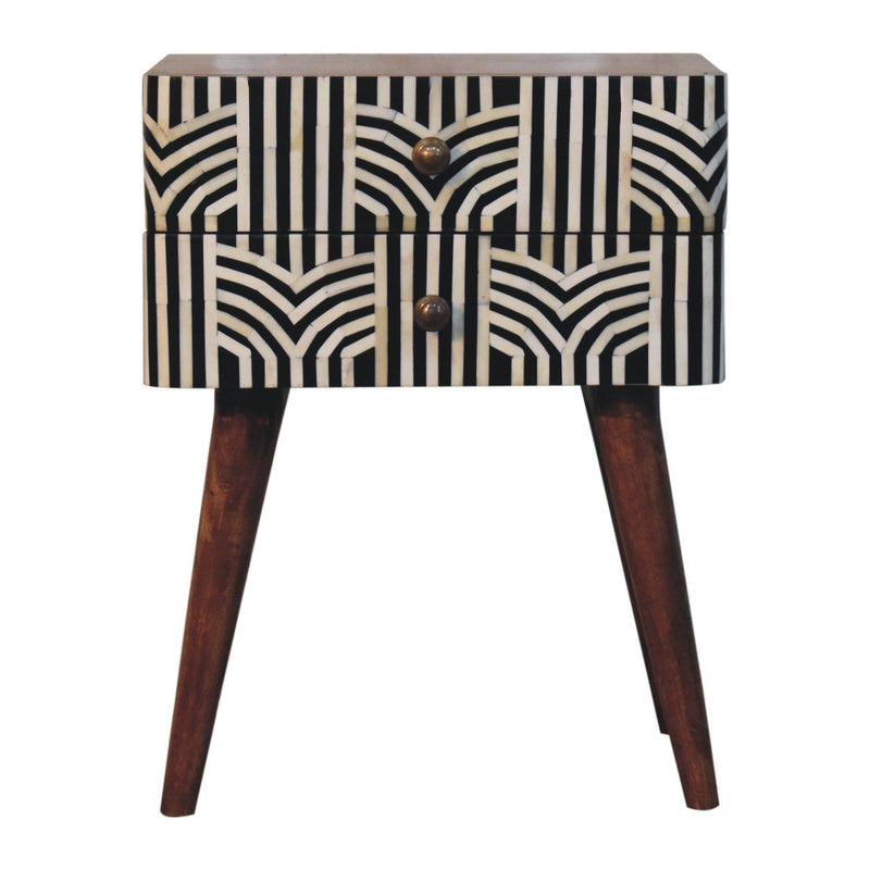 Edessa Bone Inlay Bedside