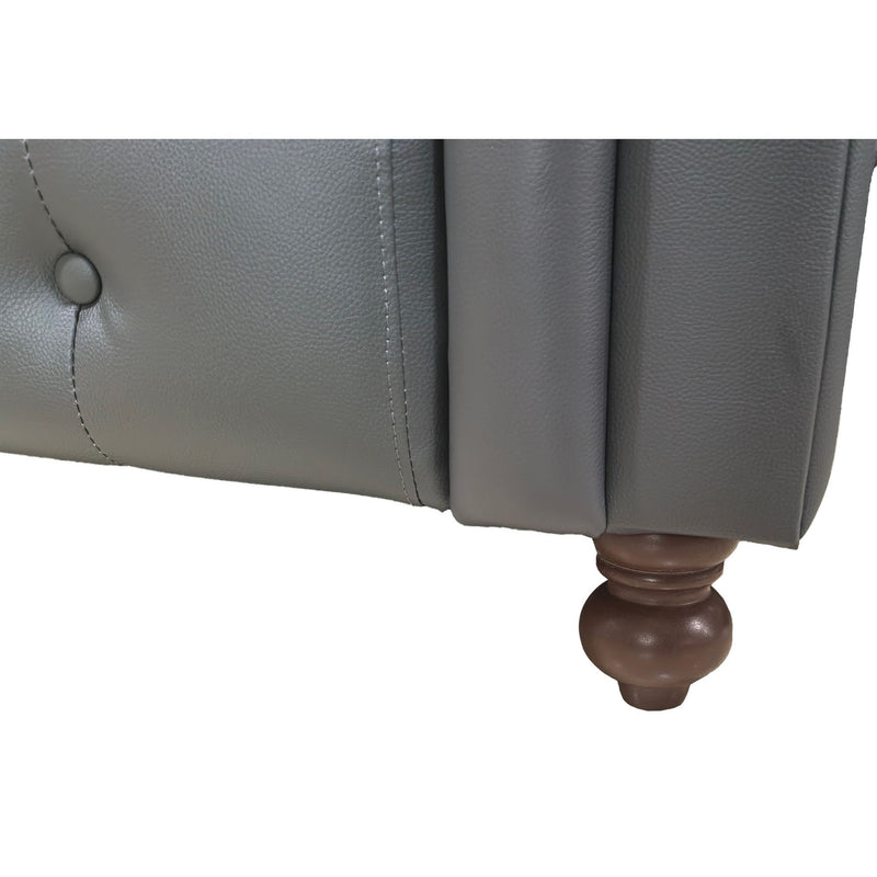 U - Shape Sectional - Blue Gray