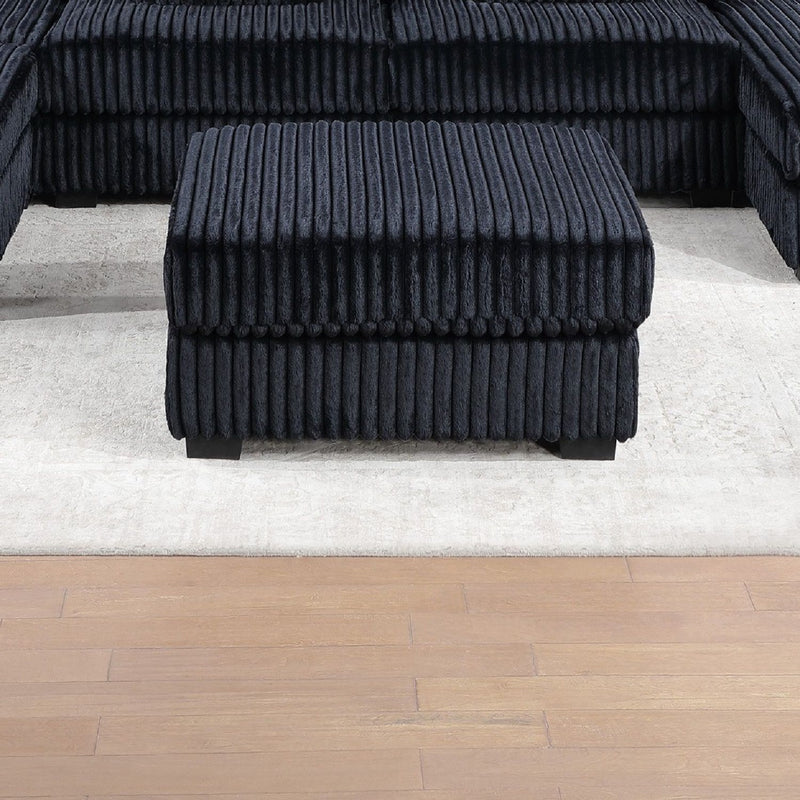 Contemporary Soft Upholstered Ottoman