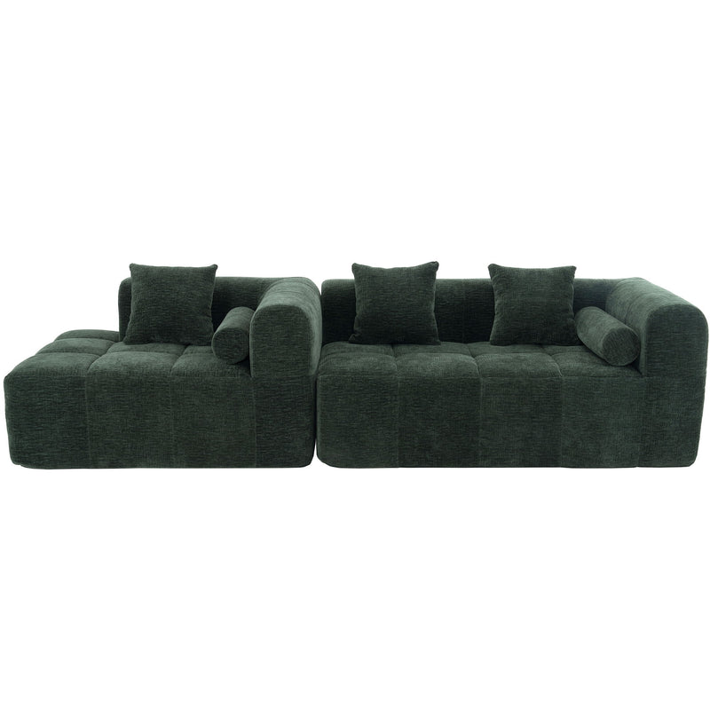 Sectional Free Combined Sofa With 2 Side Pockets