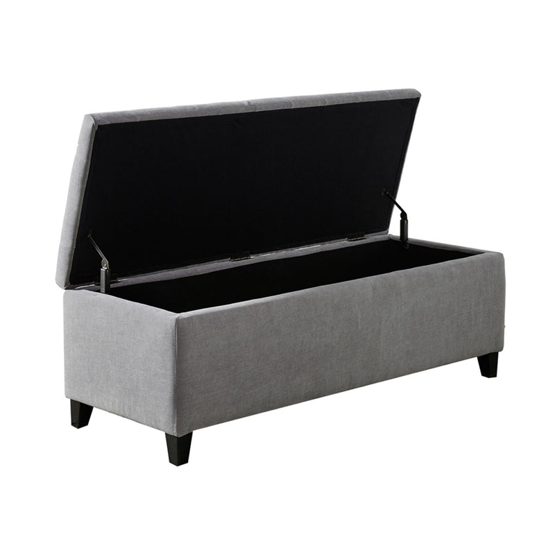 Elegant Design Tufted Top, Soft Close Storage Bench