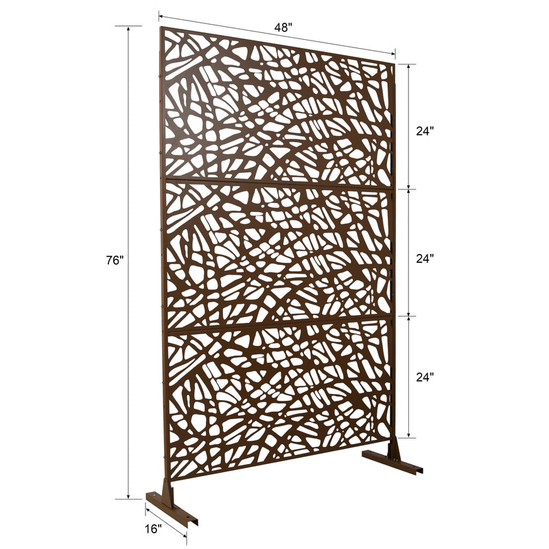 Outdoor & Indoor Freestanding Decorative Privacy Screen