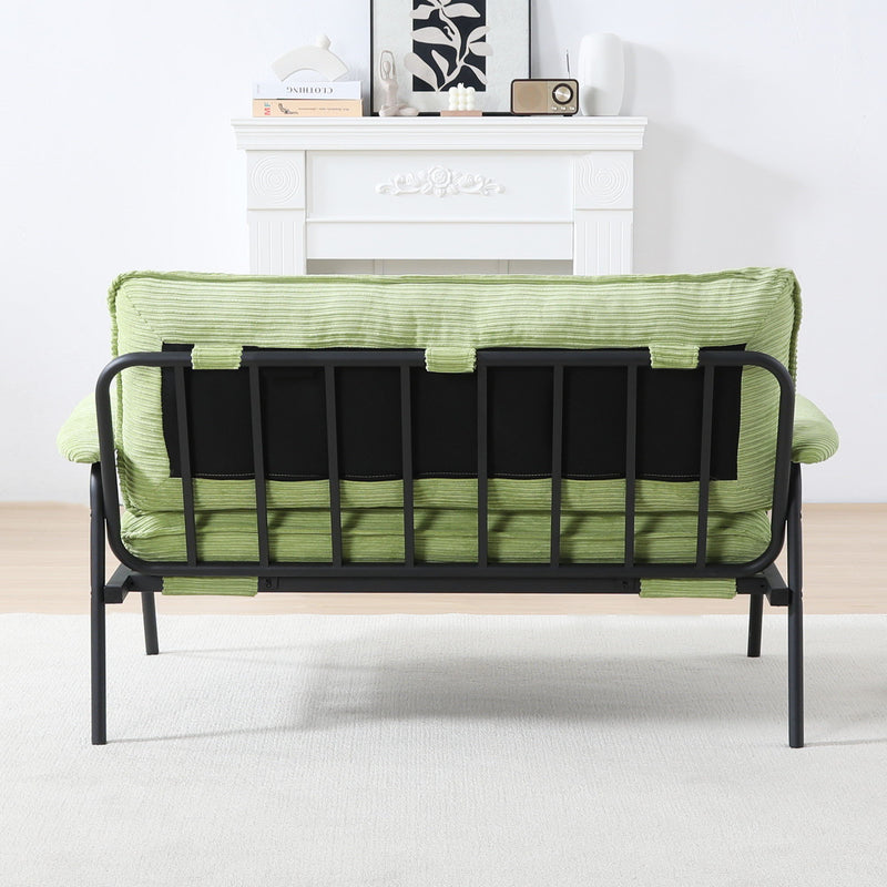 Modern Metal Frame Sofa With Sponge Filling For Compact Spaces And Versatile Use