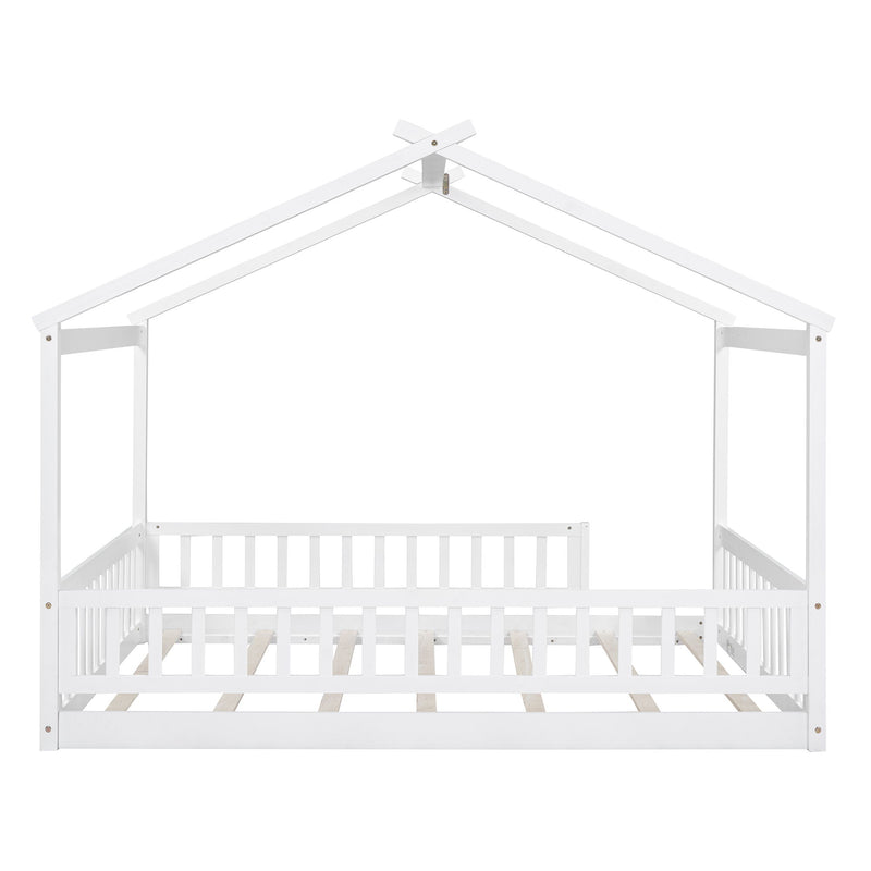 Bed House Bed Frame With Fence
