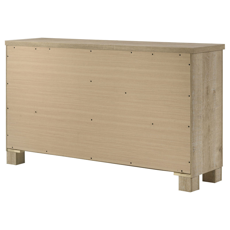 Sansome - 6 Drawer Bedroom Dresser With Pulls - Oak