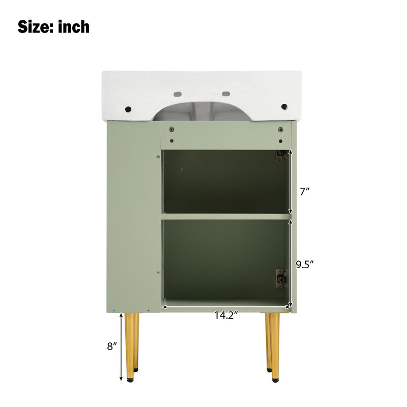 Bathroom Vanity, Combo Cabinet, Bathroom Storage Cabinet, Single Ceramic Sink
