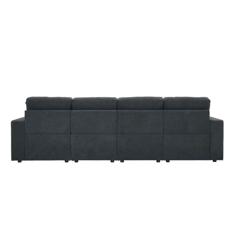 Sectional With 2 Ottomans