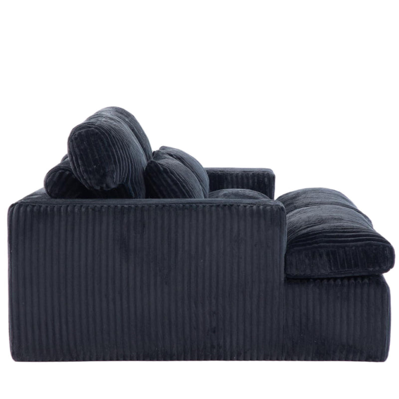 Double Chaise Lounge Chair, Oversized Upholstered Sleeper Cloud Couch