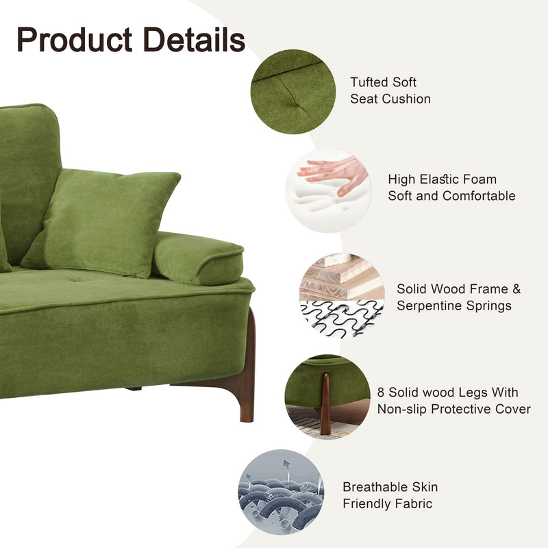Comfortable Deep Seated Sofa With Pillows