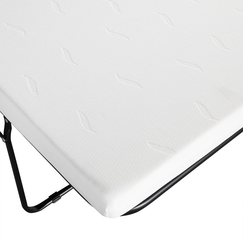 Twin Size Folding Ottoman Sleeper Bed With Mattress Convertible Guest Bed