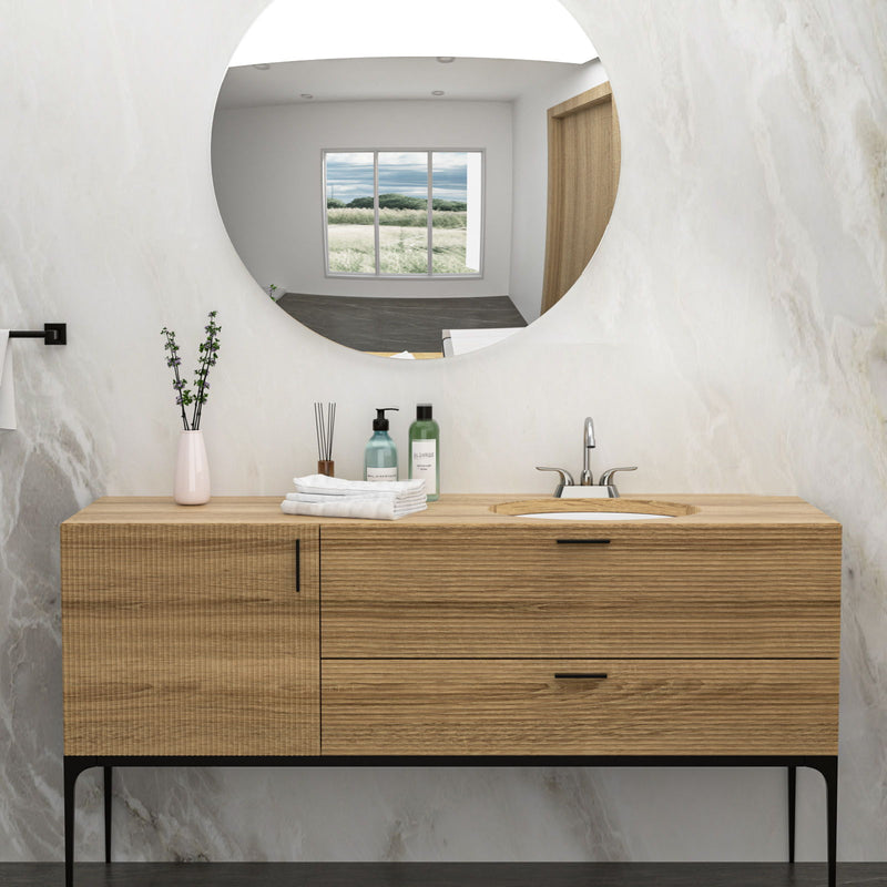 Elegant Ceramic Oval Undermount Bathroom Sink With Overflow