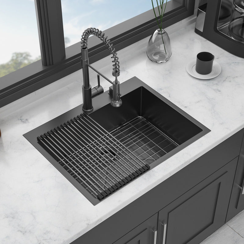 Topmount Kitchen Sink 16 Gauge, Single Bowl