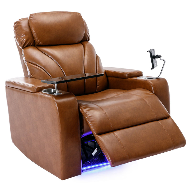 Power Motion Recliner Electric Power Recliner With USB Charging Port, Hidden Arm Storage, Convenient Cup Holder And tooth Speaker