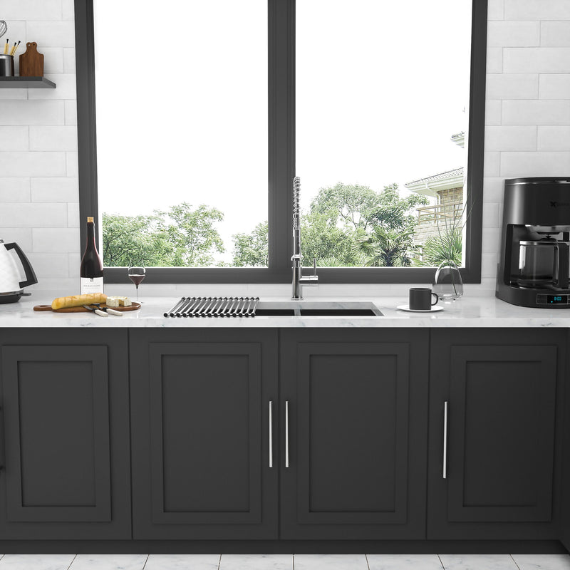 Modern Double Bowl Undermount Kitchen Sink 50 / 50 Design Stainless Steel