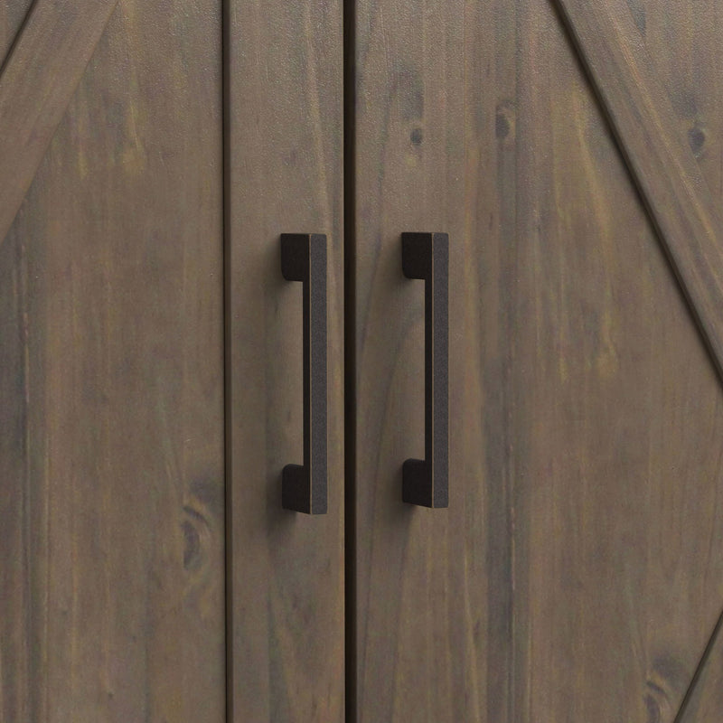 Ela - Medium Storage Cabinet - Smoky Brown