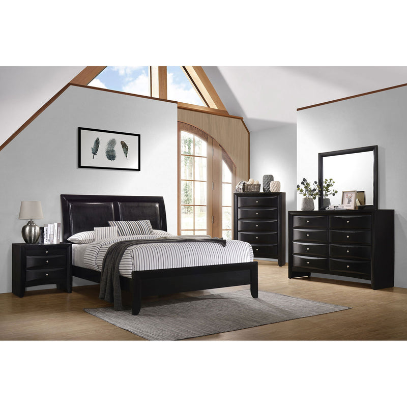 Vollenhove - 2 Drawer Nightstand With Pull Out Tray Storage Solution - Black