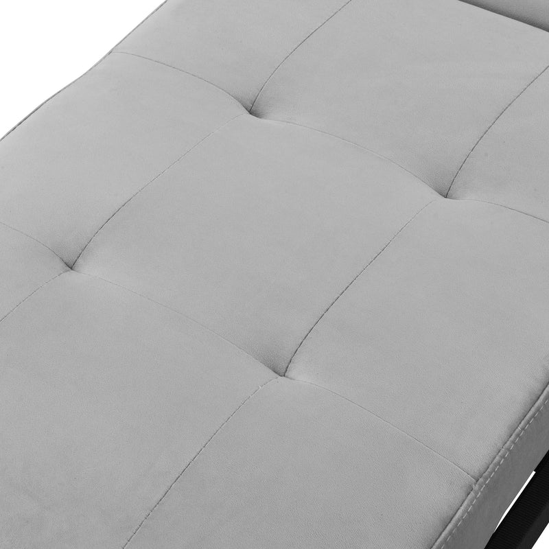 Folding Ottoman Sofa Bed - Gray