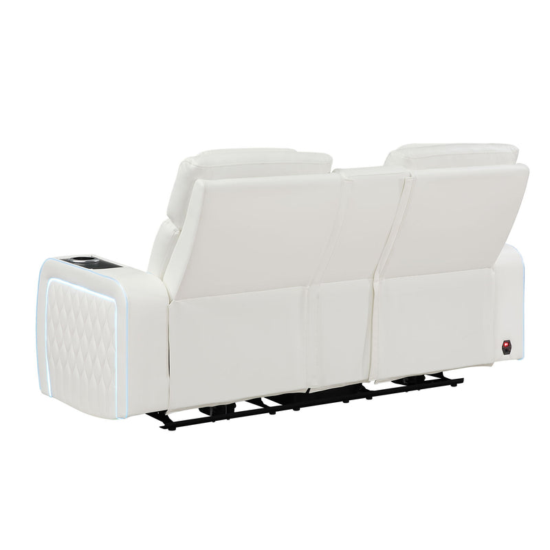 Electra - Power Reclining Set With Power Headrests, Massage And LED Lighting